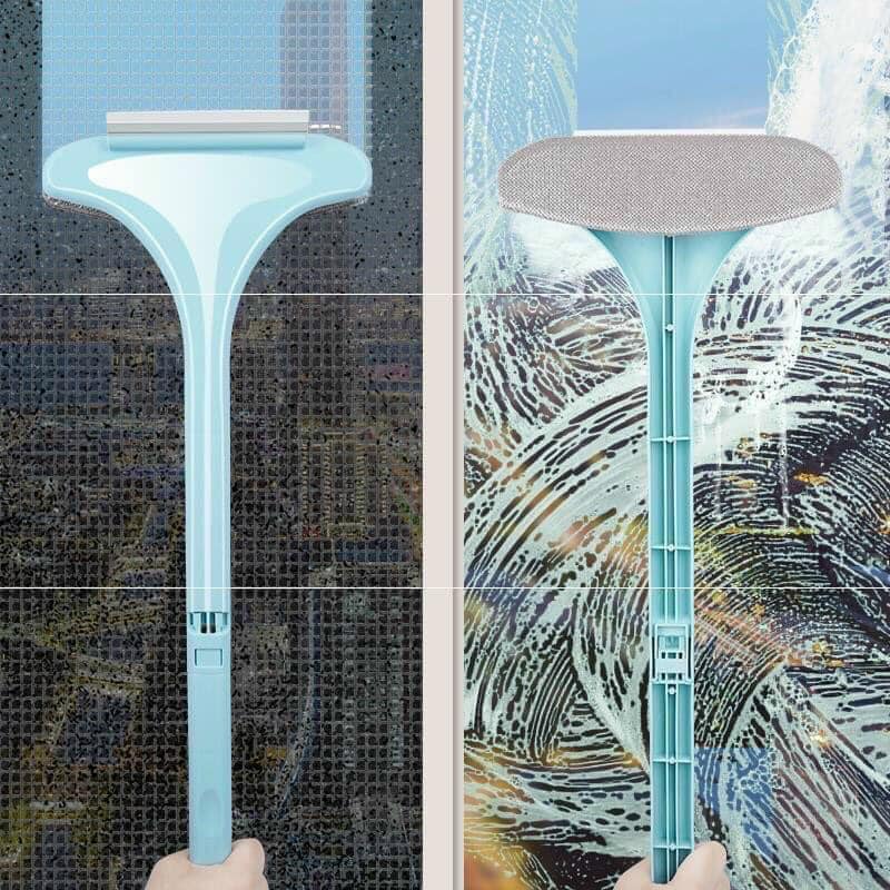 Cây lau kính gấp gọn đa năng-Cây lau gương kính cửa sổ 2 đầu cao cấp, vệ sinh nhà cửa, đồ dùng gia đình, chổi lau nhà, chăm sóc nhà cửa