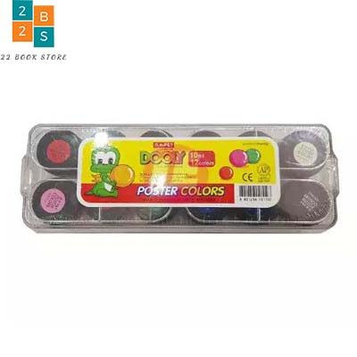[HCM]Bộ Màu Nước Poster Dooly 12 Màu Dong A (10ml/lọ và 30ml/lọ)