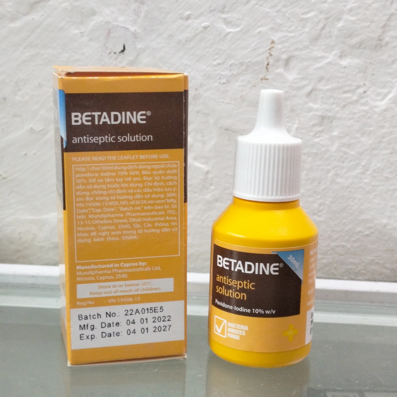 Dung dịch sát khuẩn Betadine Antiseptic Solution 30ml