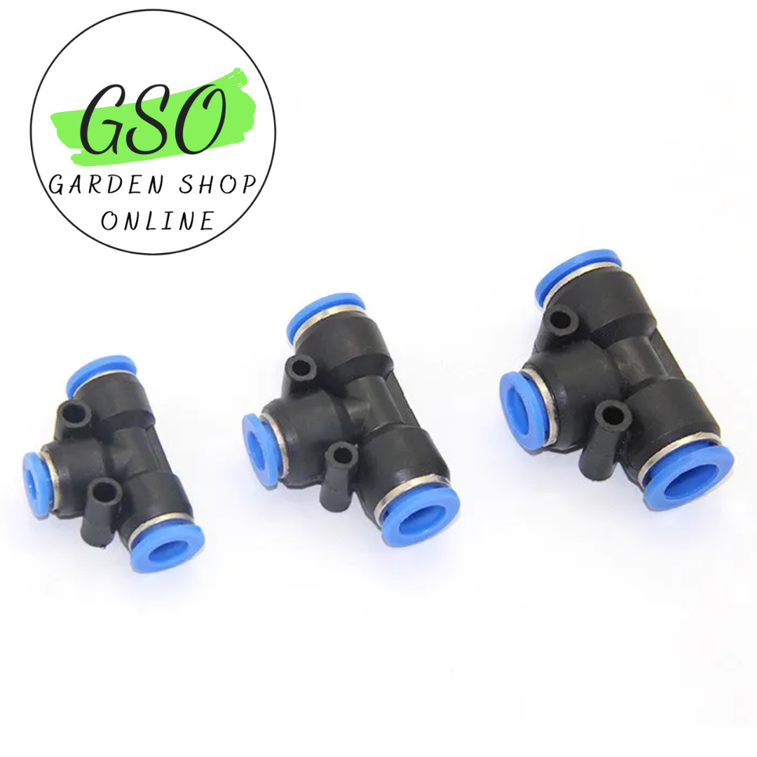 Atomizing spray pipe pneumatic T-joint LDPE pipe joint