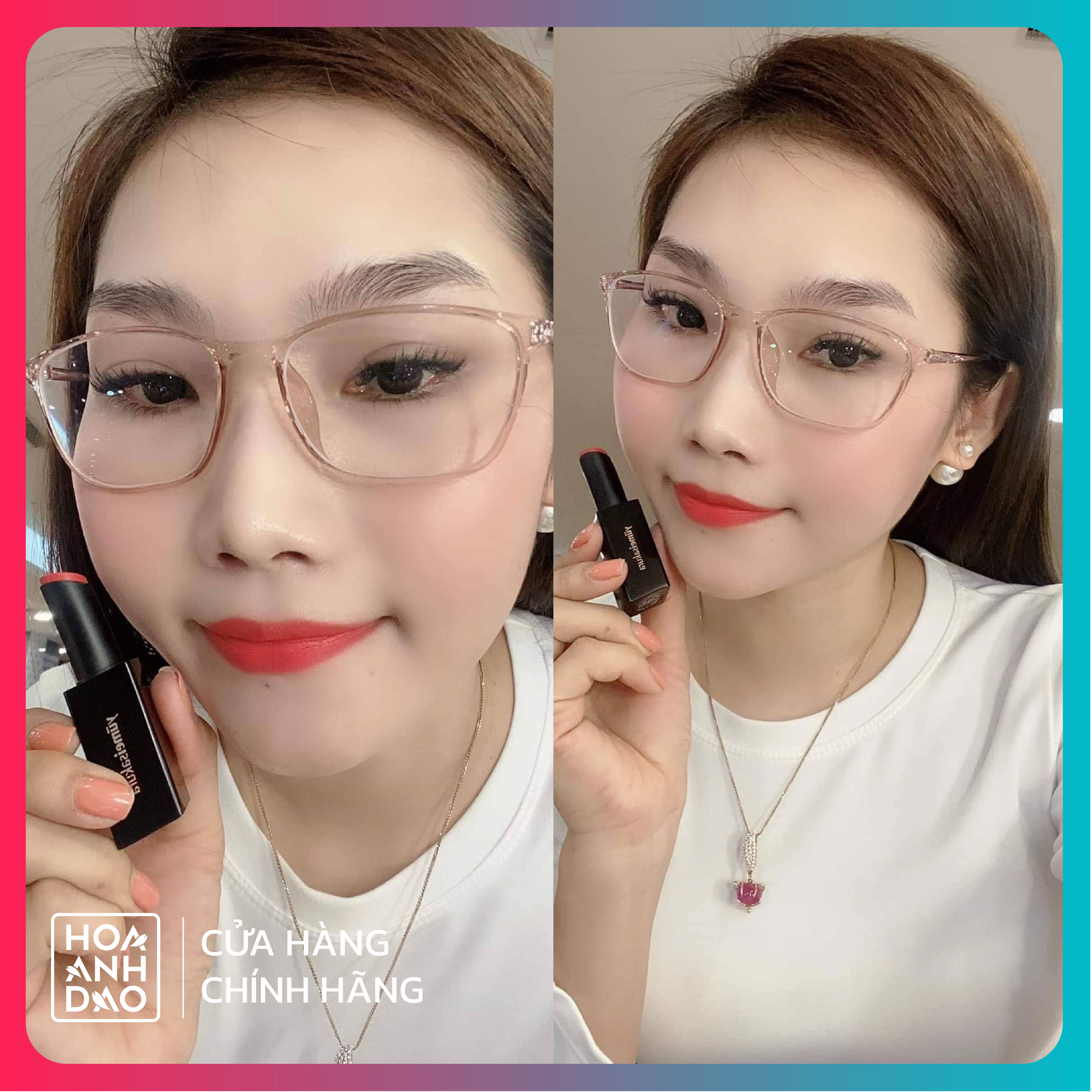 Son Thỏi Lì Yumeisakura - Đỏ Cam - YM07