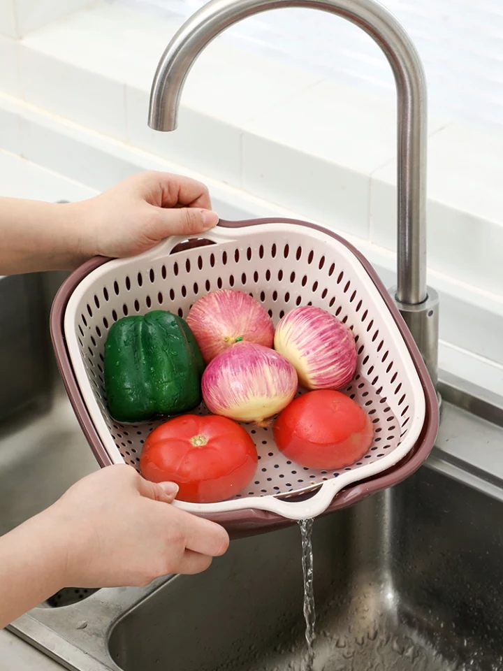 BỘ 6 THAU RỔ NHỰA ĐA NĂNG