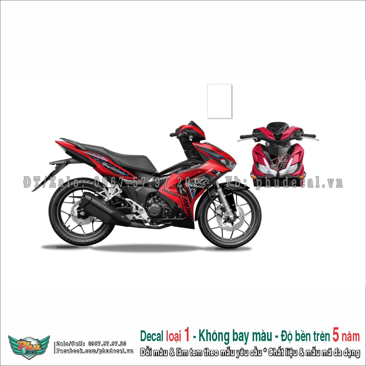 Tem rời Winner V3 Hayabusa đỏ