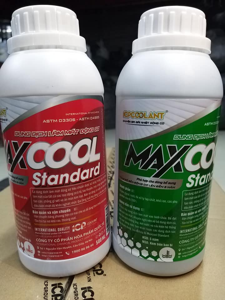Nước làm mát động cơ ô tô (màu đỏ) Maxcool Standard 500ml