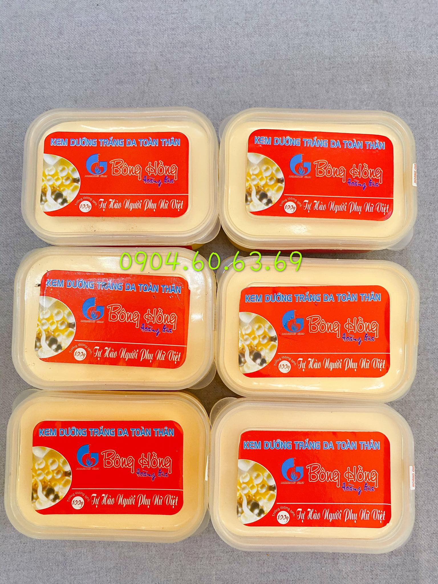 kem vuông - kem bông hồng vuông - bông hồng Hoàng Gia- lố 6 hộp