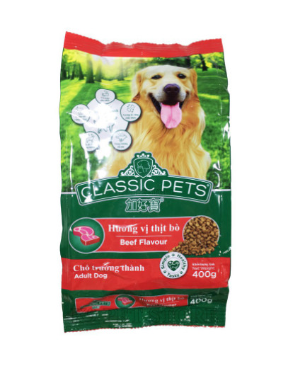 Thức ăn cho Chó Lớn - Hạt Classic Pets vị Bò 400g.