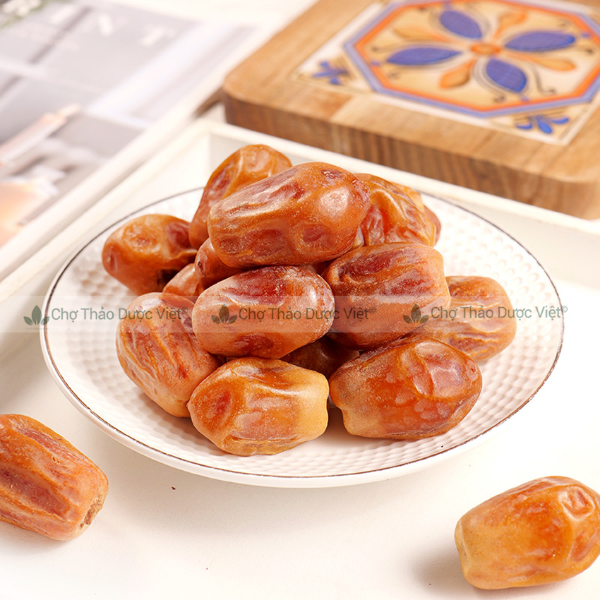 Chà là sấy dẻo 500g (Chà là khô tạo vị ngọt tự nhiên, món ăn vặt tốt cho người ăn kiêng)- Chợ Thảo Dược Việt