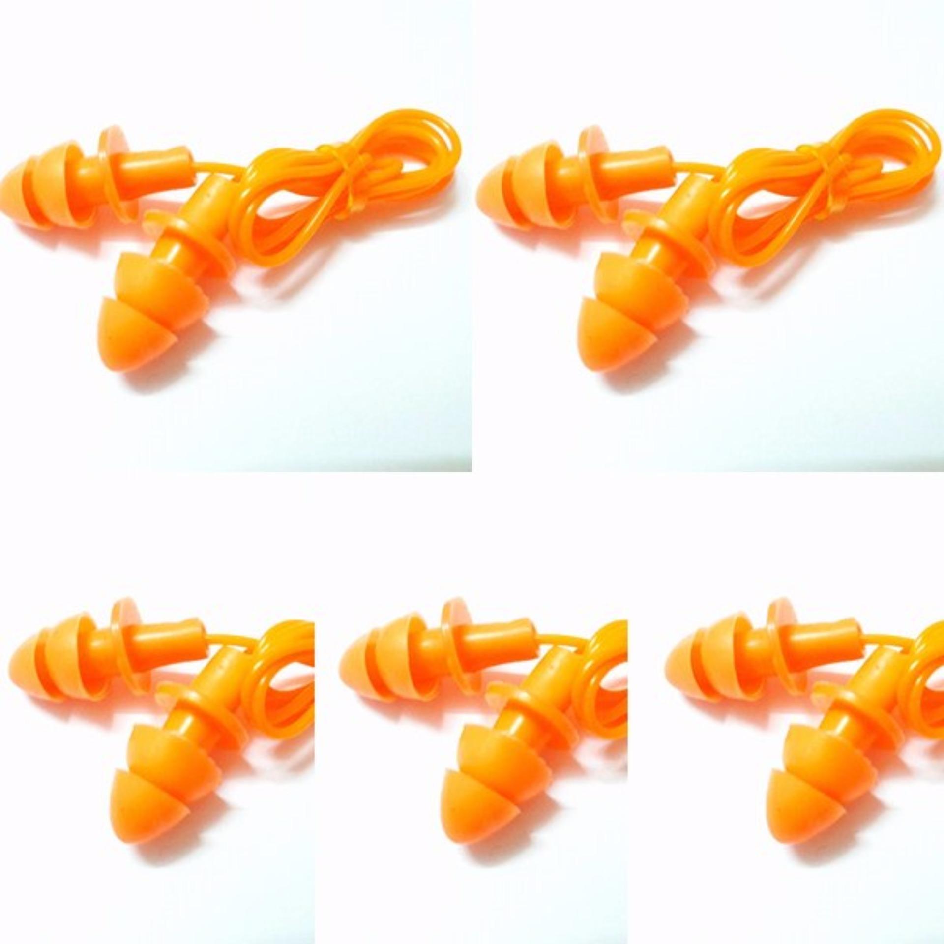 [HCM]Bộ 5 đôi nút chống ồn 2 tầng P31 (màu cam )