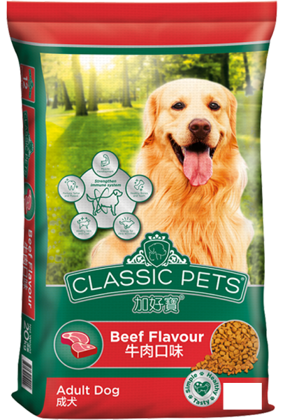 Thức ăn cho chó trưởng thành Classic Pets Adult Dog với thịt bò gói 400gam
