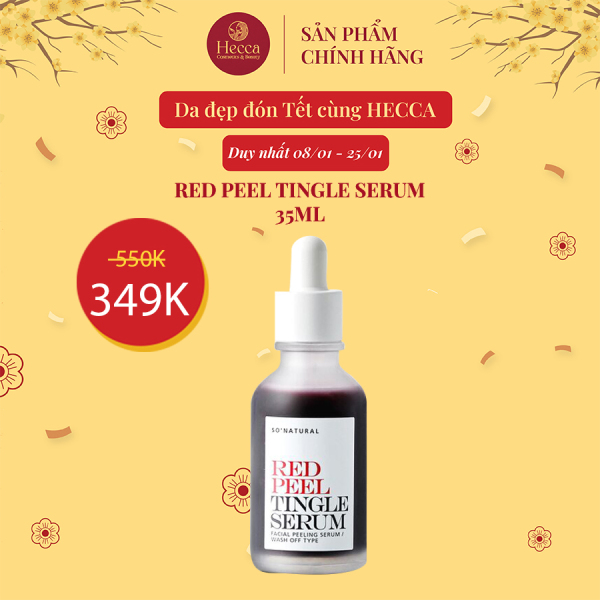 Red Peel Tingle Serum 35ml Tinh Chất Tái Tạo Da Chính Hãng So Natural Việt Nam - Hecca