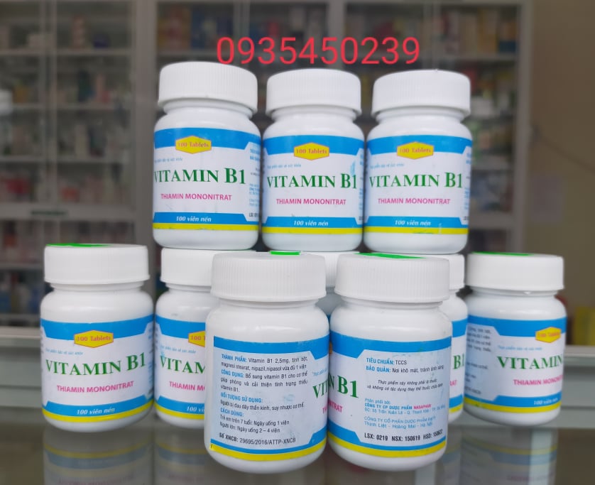COMBO 10 LỌ VITAMIN B1 LỌ 100 VIÊN