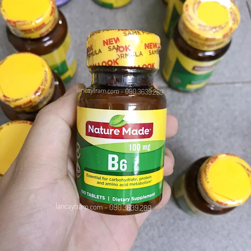 VITAMIN B6 100MG NATURE MADE 100 VIÊN