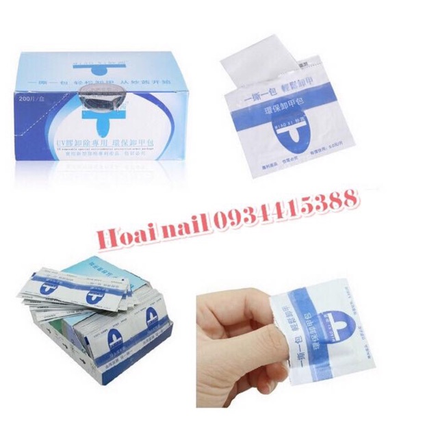 Hộp ủ tháo gel Phụ kiện Nail