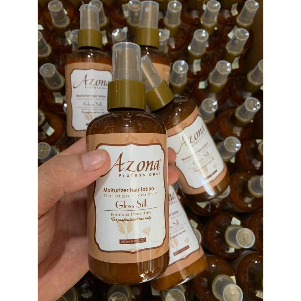 Xịt dưỡng tóc azona collagen siêu mềm mượt 250ml