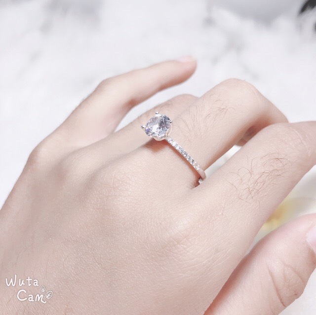 Nhẫn nữ bạc đẹp đính đá nhỏ xinh xắn/ JQN gian hàng chính hãng cam kết Bạc ta chuẩn, Chất lượng không lo đen xỉn