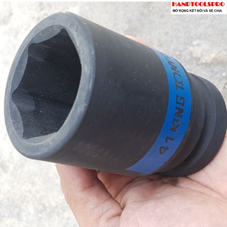 Đầu tuýp đen-dài-dày 1″ lục- giác 41mm 843541m kingtony