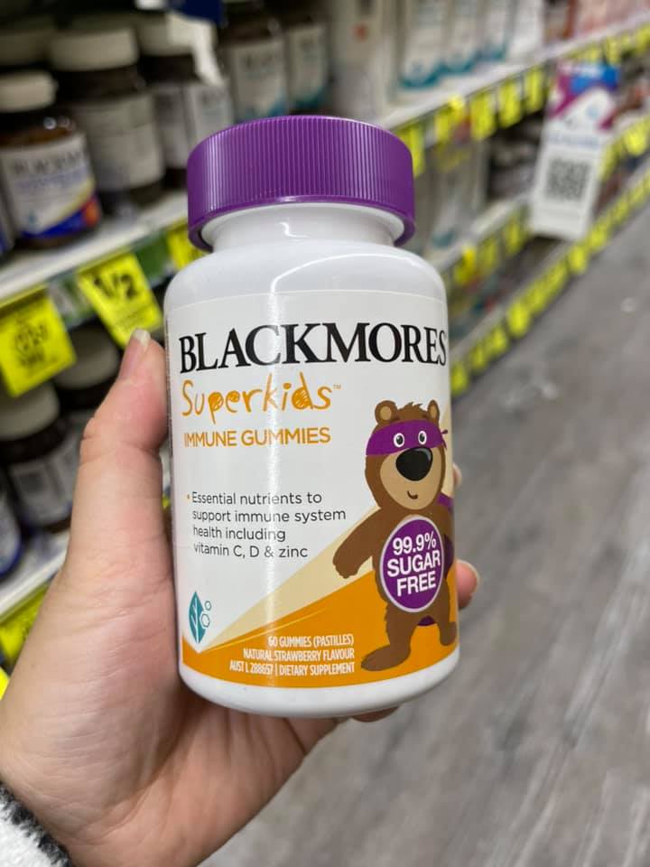 Kẹo dẻo Tăng Đề Kháng Blackmores Superkids Immune 60 Viên