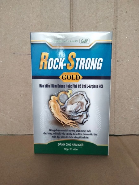 Viên uống tăng cường sinh lý nam từ hàu biển ROCK - STRONG GOLD - Violet - giúp tăng cường sinh lý, bổ thận tráng dương, mạnh gân cốt, giảm tiểu đêm thành phần hàu biển dâm dương hoắc nhân sâm, tỏa dương - Hộp 30 viên cao cấp
