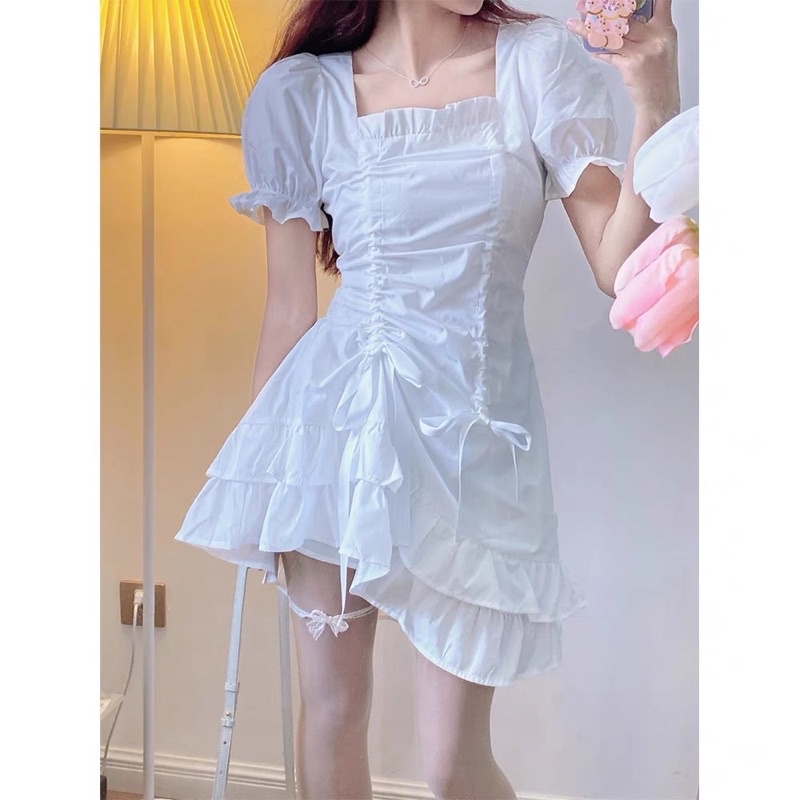 Đầm cổ u BRIE CLOTHING rút 2 bên - D193