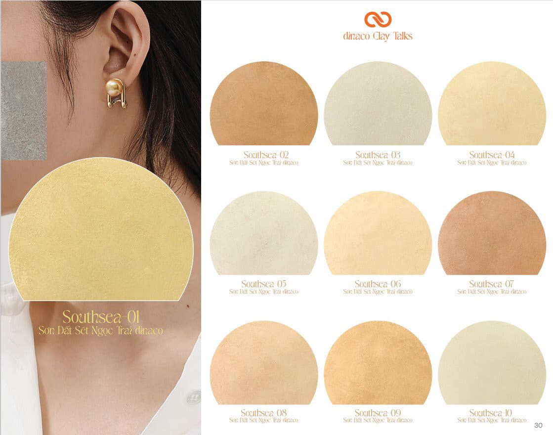 Sơn đất sét ngọc trai dinaco SOUTHSEA - PEARL CLAY