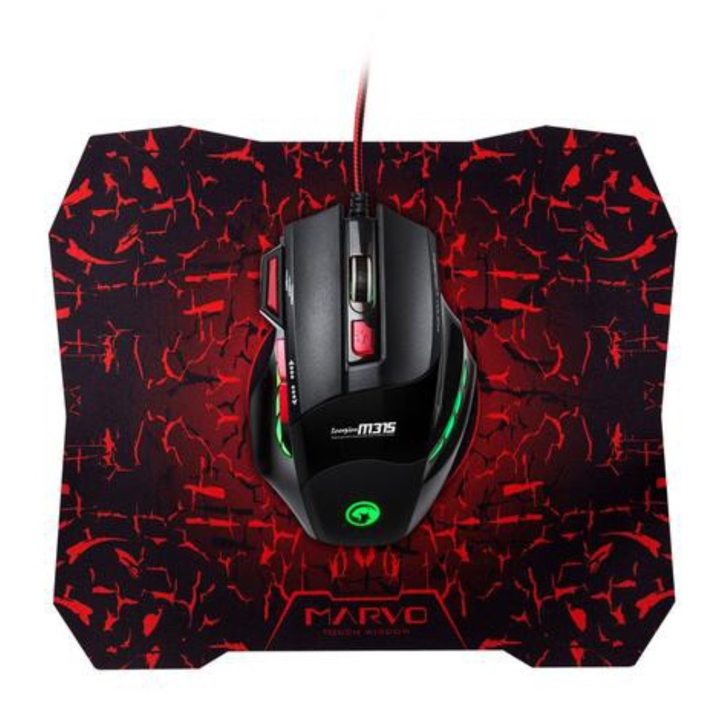 [HCM]Chuột Mouse & Mouse Pad MARVO M315+G1 Gaming