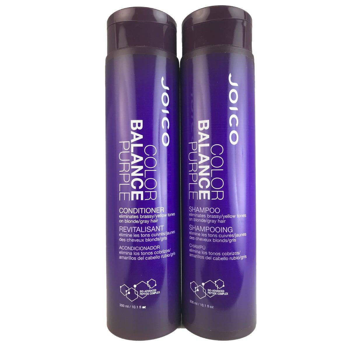 [HCM]Dầu Gội Xả Joico Cân Bổ Sung Sắc Tố Tím Và Khử Ánh Vàng Cho Tóc Nhuộm Tone Lạnh Balance Purple 300mlx2