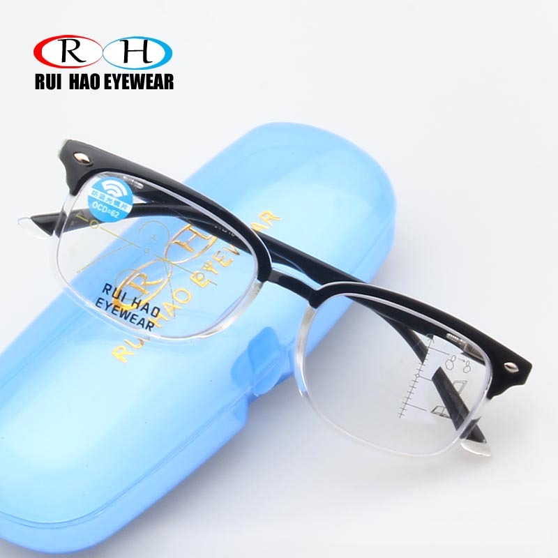 Progressive Reading Glasses Clear Polycarbonate Lenses Anti Blue Ray Presbyopic Eyeglasses Add  1.00  3.50 Multifocal glasses