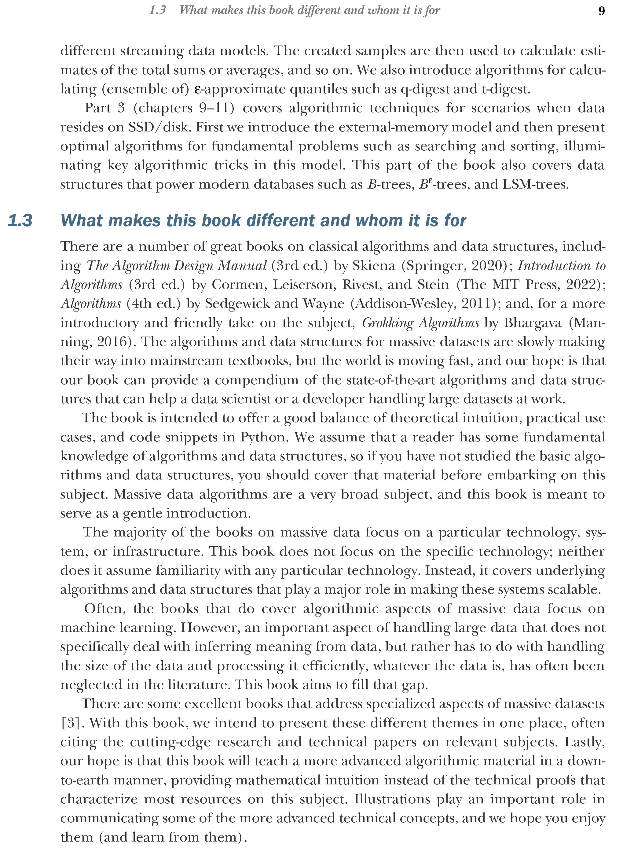 Sách Algorithms and Data Structures for Massive Datasets