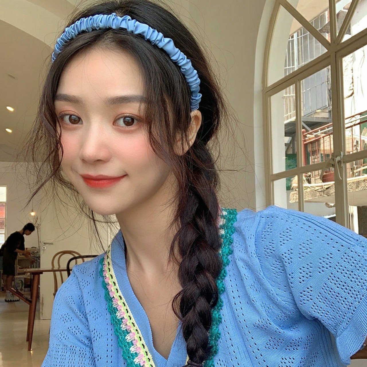 BỜM CÀI TÓC SATIN NHÚN