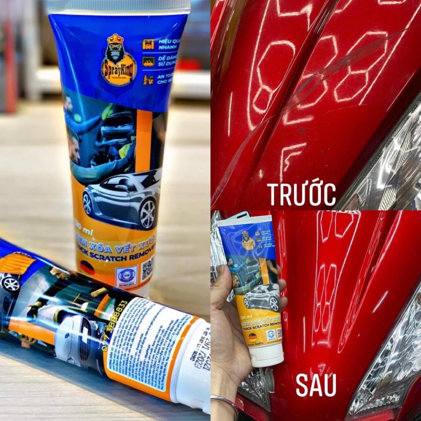 Kem xoá vết xước SPRAYKING 120ml