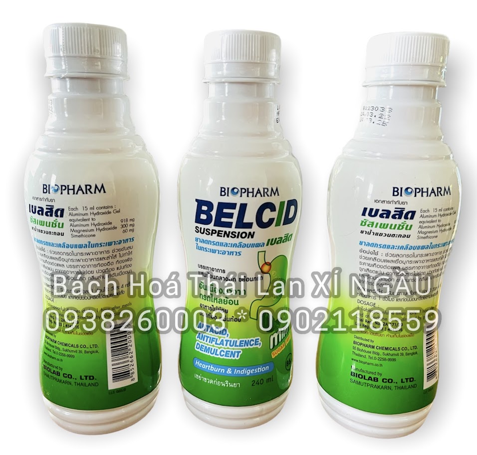 01 Chai siro Dạ Dày BELCID SUSPENSION Thái Lan 240ml