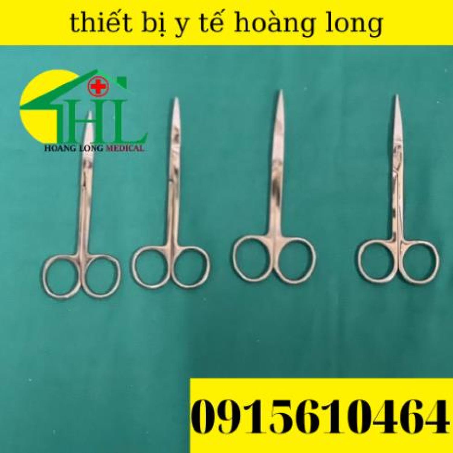 Kéo Cắt Chỉ Thẳng Nhọn 10cm-Kéo Y Tế