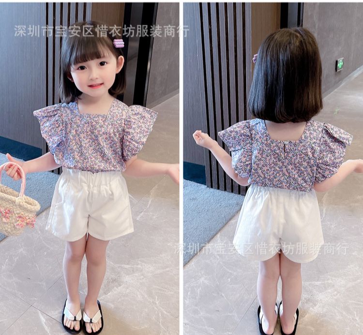 Bộ bé gái áo cánh tiên quần thun