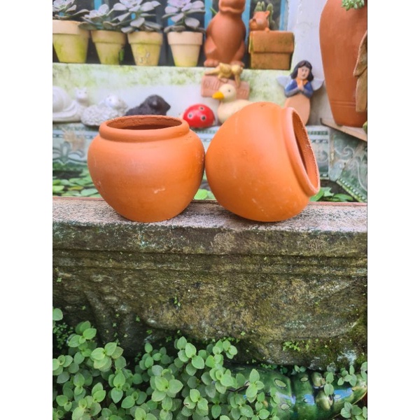 Chậu đất nung Bình Dương chum mini miệng 5 x cao 6.5