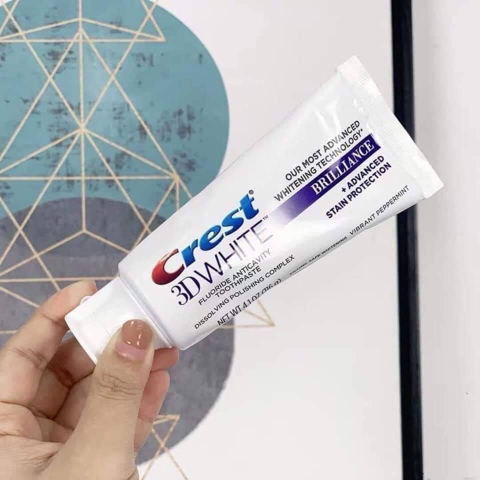 Kem đánh răng trắng răng Crest 3D White Brilliance 116g