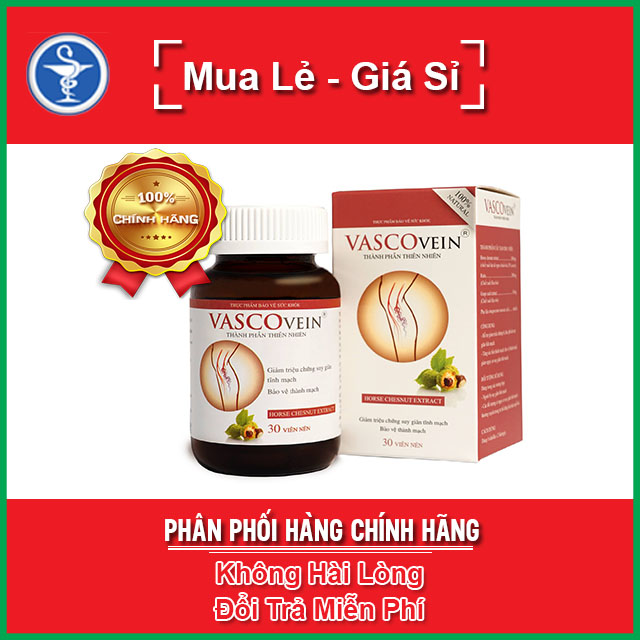 VASCOVEIN Viên Uống - Giảm Tr..iệu C..hứng Suy Giãn Tĩnh Mạch Hộp 30 Viên