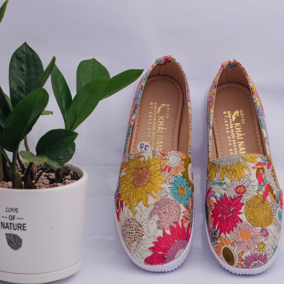 [HCM]GIÀY LƯỜI NỮ HOA HƯƠNG DƯƠNG_[Giá gốc tận xưởng]