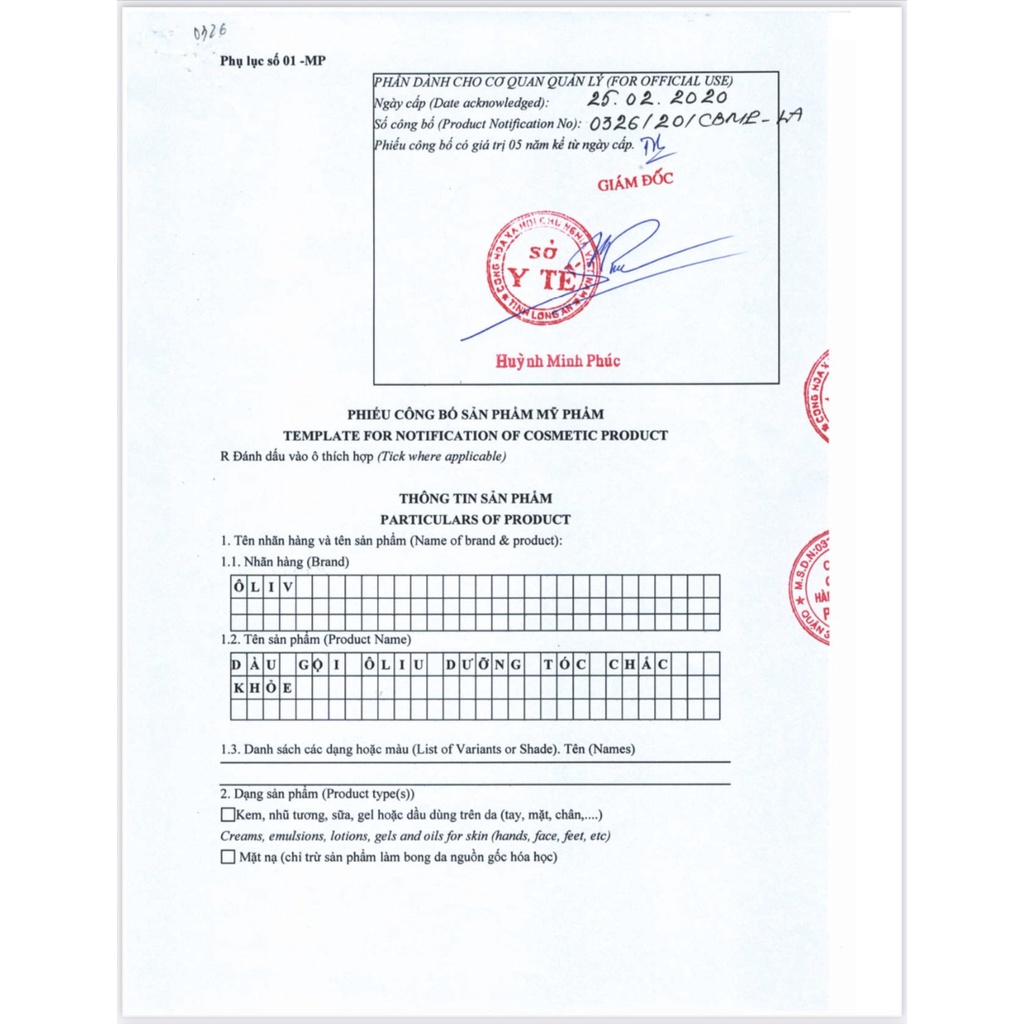 Dây Dầu Gội Ôliv Chắc Khỏe 12 gói