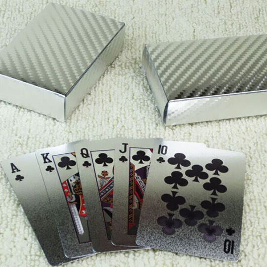 Bộ Bài Tây Mạ Bạc Silver Poker