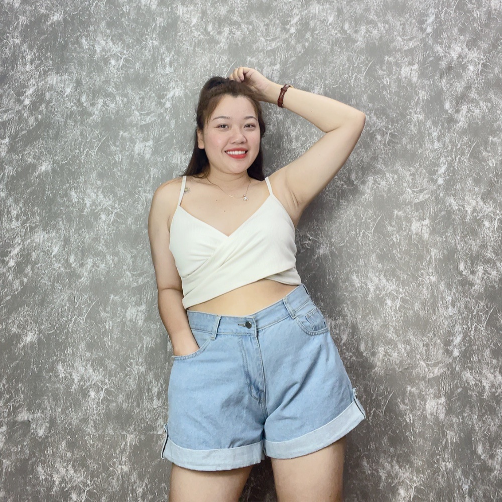 Quần JEAN Quần đùi bigsize nữQuần short nữ big size ngoại cỡ J2
