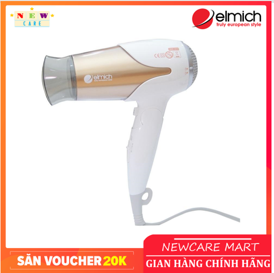 Máy sấy tóc elmich cao cấp hde1815 - bảo hành 12 tháng
