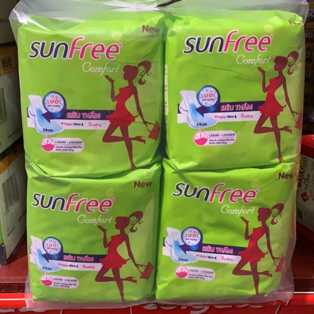 BĂNG VỆ SINH SUNFREE 8 MIẾNG