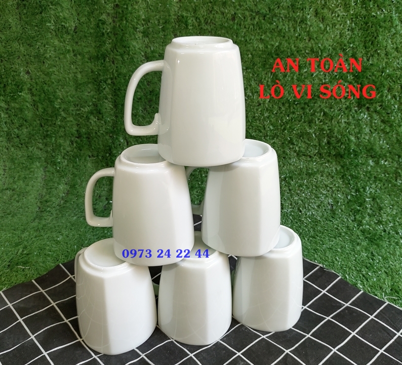 CỐC SỨ TRẮNG LY SỨ LY NƯỚC