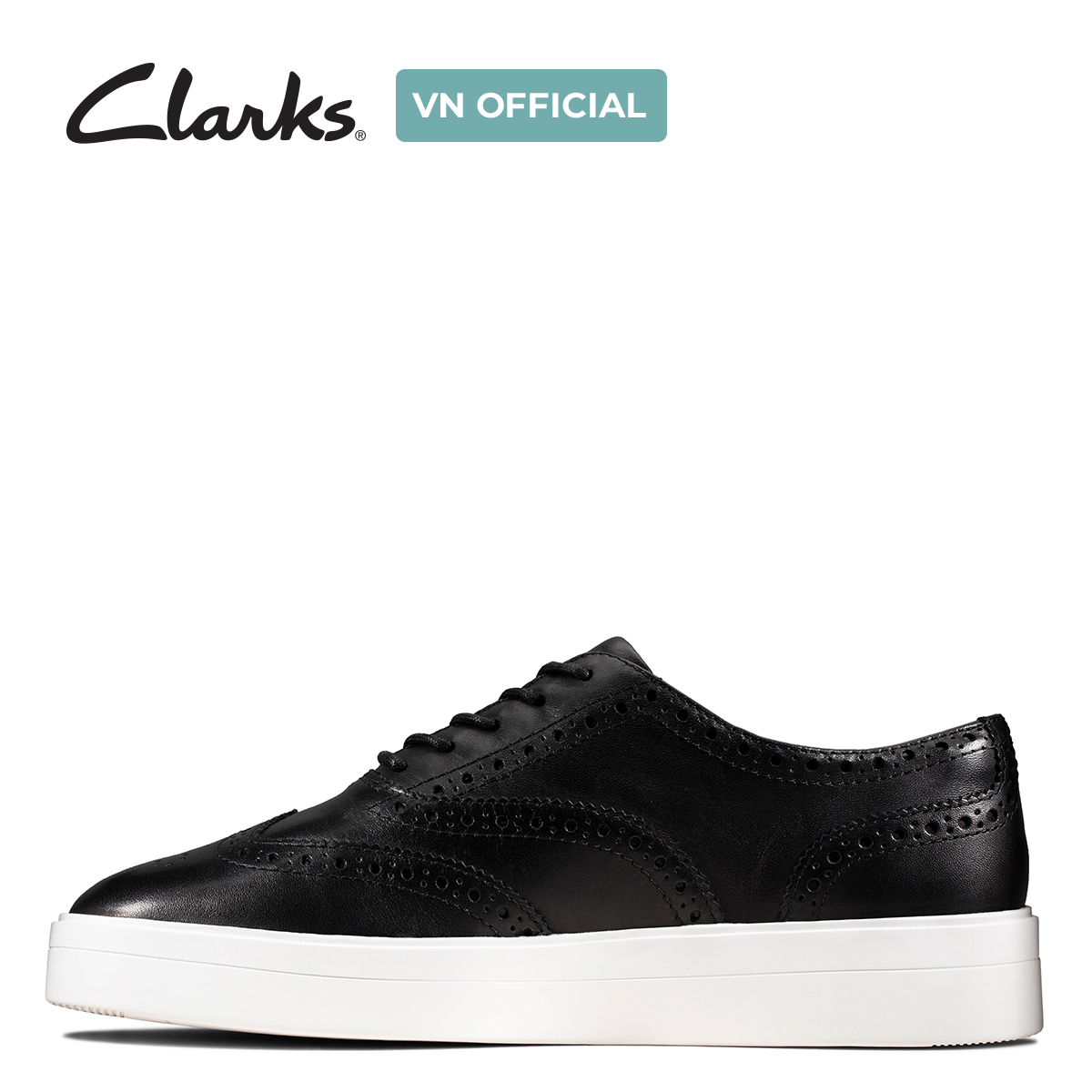 Giày Sneaker Da Nữ Clarks - Hero Brogue.