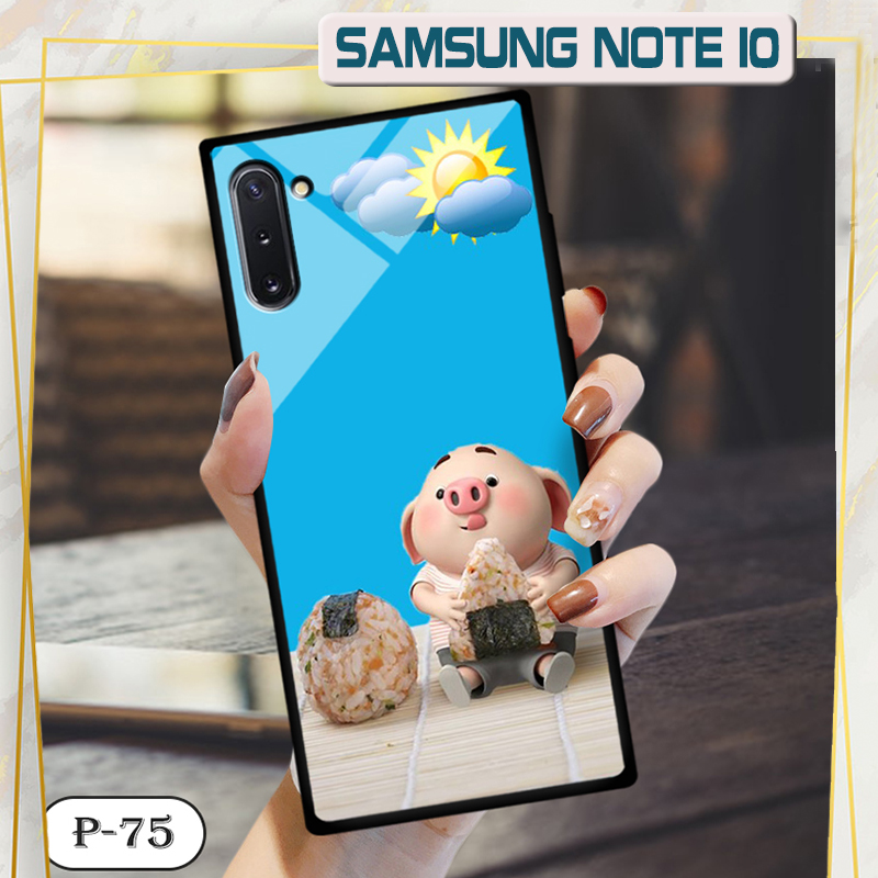 Ốp lưng kính 3D cute Samsung Note 10