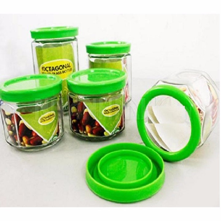 BỘ 5 LỌ THUỶ TINH ĐỰNG GIA VỊ