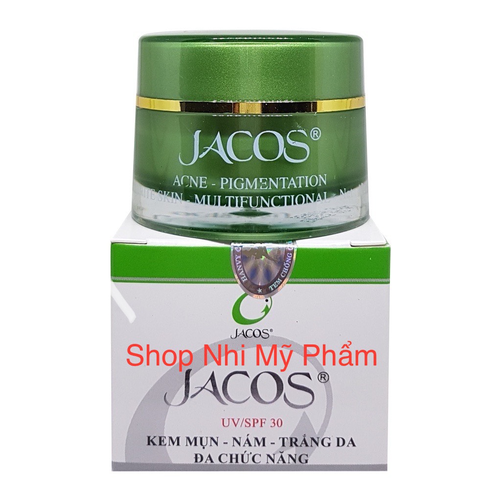 Kem JACOS Mụn Nám Mờ Thâm Trắng Da Ngừa Lão Hóa Da Đa Chức Năng 12GR