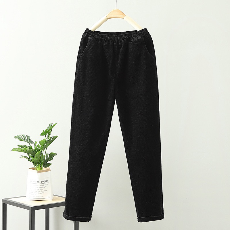 [25-27/4 Hoàn tiền 15%]Quần Baggy Nhung Mùa Thu cho Nữ
