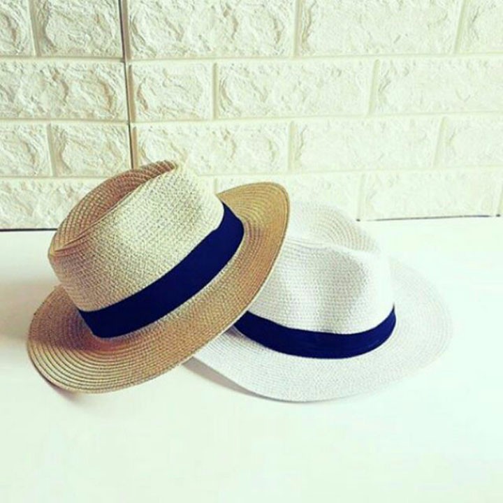 Mũ cói Panama vành to đội được cả nam cả nữ