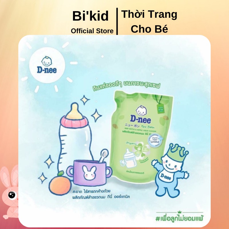 Nước rửa bình Dnee dạng túi 600ml của Thái Lan